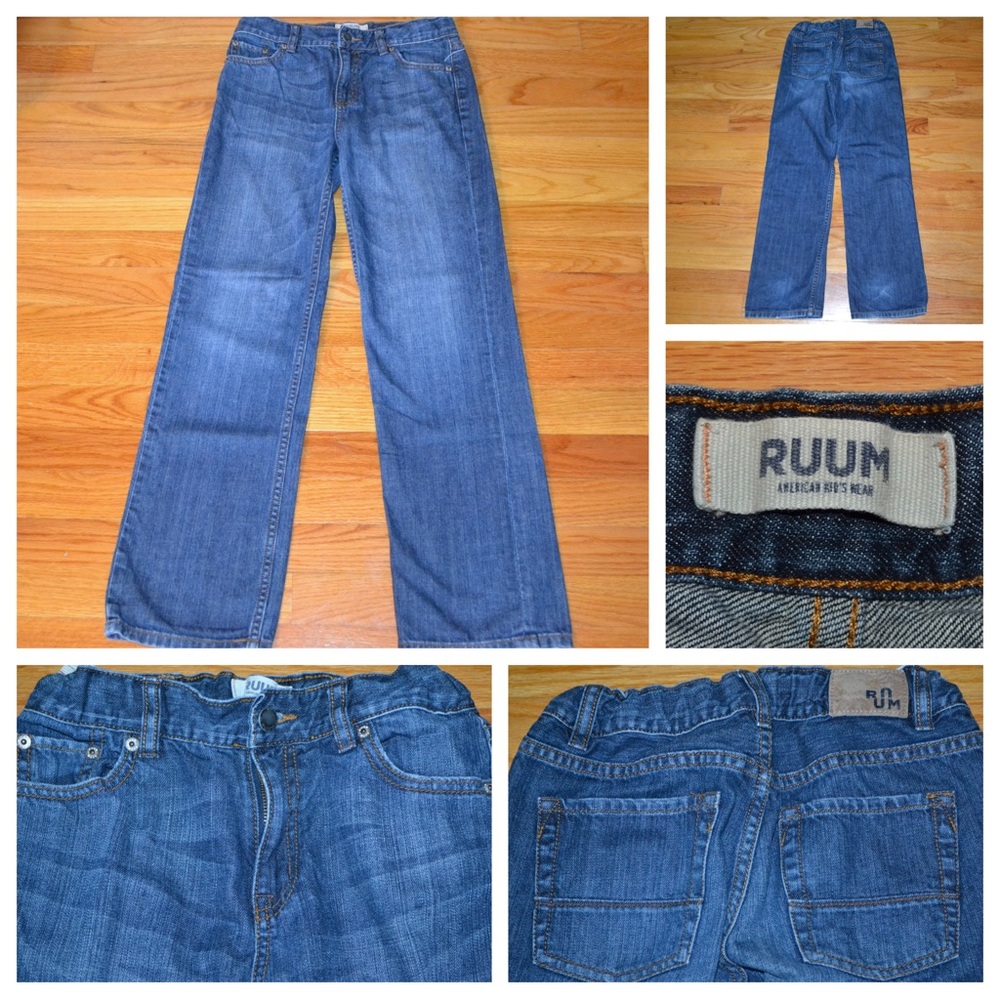 Youth boys RUUM loose denim jeans, size 12
